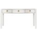 Sabrina White 60" Console Table with 3 Drawers