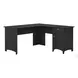 Salinas Vintage Black L Shaped Desk