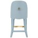 Sadie White and Blue Performance Fabric Counter Height Stool