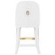 Sadie White Performance Fabric Counter Height Stool