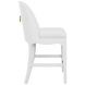 Sadie White Performance Fabric Counter Height Stool