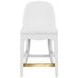 Sadie White Performance Fabric Counter Height Stool