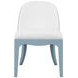 Sadie White and Blue Performance Fabric Dining Chair