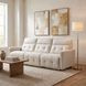 Salida White Double Power Reclining Sofa