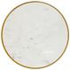 Salvador Gold Round Marble Top Side Table