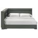 Santino Gray Full Bookcase Platform Bed