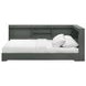 Santino Gray Full Bookcase Platform Bed