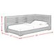 Santino Gray Twin Bookcase Platform Bed