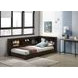 Santino Espresso Twin Bookcase Platform Bed