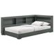 Santino Gray Twin Bookcase Platform Bed