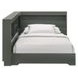 Santino Gray Twin Bookcase Platform Bed
