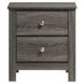 Santino Gray 2 Drawer Nightstand