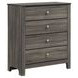 Santino Gray 4 Drawer Chest