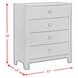 Santino Gray 4 Drawer Chest