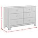 Santino Gray 6 Drawer Dresser