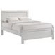 Santino White Full Panel Bed