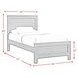 Santino Gray Twin Panel Bed