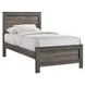 Santino Gray Twin Panel Bed