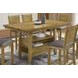 San Antonio Antique Brown Rectangular Counter Height Dining Room Set