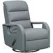 Sandhill Troy Spa Blue Swivel Glider Recliner