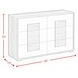 Vega White and Gray 6 Drawer Dresser