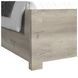 Vega White and Gray King Panel Bed with LED