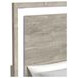 Vega White and Gray King Panel Bed with LED