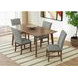 Veronica Dark Gray Upholstered Dining Side Chair Set of 2