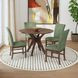 Veronica Avocado Upholstered Dining Side Chair Set of 2