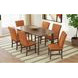 Veronica Orange Upholstered Dining Side Chair Set of 2