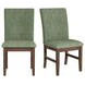Veronica Avocado Upholstered Dining Side Chair Set of 2