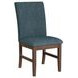 Veronica Denim Blue Upholstered Dining Side Chair Set of 2