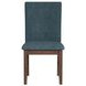 Veronica Denim Blue Upholstered Dining Side Chair Set of 2