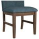 Veronica Denim Blue Upholstered Dining Side Chair Set of 2