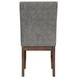 Veronica Dark Gray Upholstered Dining Side Chair Set of 2