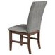 Veronica Dark Gray Upholstered Dining Side Chair Set of 2