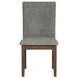 Veronica Dark Gray Upholstered Dining Side Chair Set of 2
