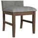 Veronica Dark Gray Upholstered Dining Side Chair Set of 2