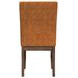 Veronica Orange Upholstered Dining Side Chair Set of 2