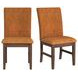 Veronica Orange Upholstered Dining Side Chair Set of 2