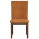 Veronica Orange Upholstered Dining Side Chair Set of 2