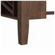 Veronica Walnut and Dark Gray Upholstered 3 Piece Kitchen Island Set with USB Charging