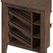 Veronica Walnut and Dark Gray Upholstered 3 Piece Kitchen Island Set with USB Charging