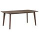 Veronica Walnut 71" Rectangular Dining Table