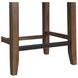 Veronica Walnut and Dark Gray Upholstered 3 Piece Kitchen Island Set with USB Charging