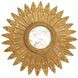 Santo Gold Leaf Sunburst Round Wall Mirror