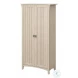 Salinas Antique White Tall Storage Cabinet