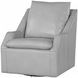 Asher Steamboat Ice Leather Swivel Accent Chair