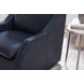 Asher Steamboat Marine Leather Swivel Accent Chair