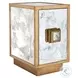Savannah Antique Mirror And Gold Leaf 1 Door Cabinet